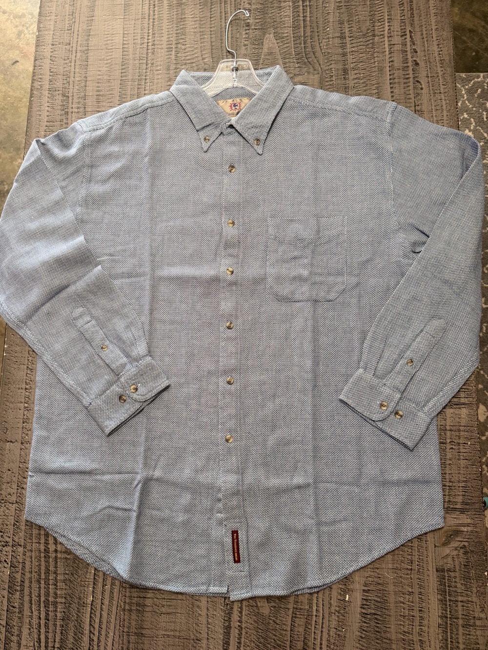 The Territory Ahead Light Blue Patterned Men’s Button-Up Shirt